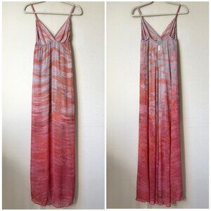 Gypsy 05 Silk Boho Tie Dye Maxi Dress Beachy